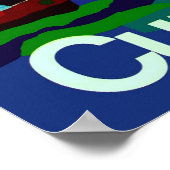 Curaçao-Plakat Poster (Ecke)