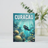 Curaçao Postkarte (Stehend Vorderseite)