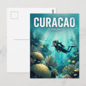 Curaçao Postkarte (Vorne/Hinten)