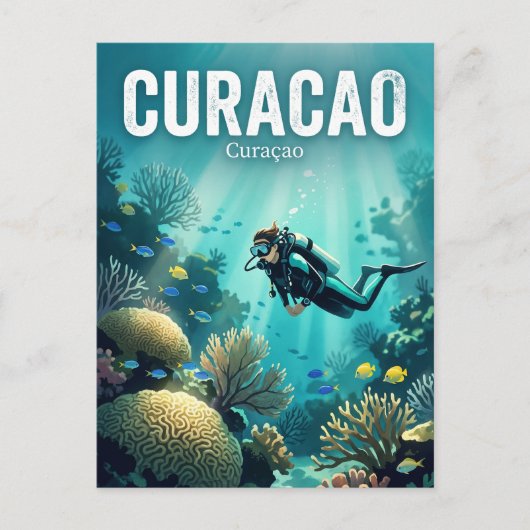 Curaçao Postkarte (Vorderseite)