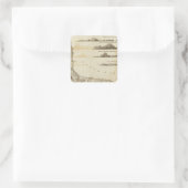 Curacao Quadratischer Aufkleber (Tasche)