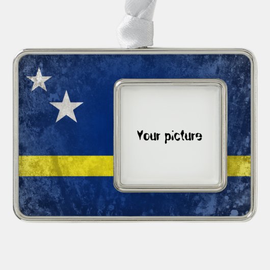 Curacao Rahmen-Ornament Silber (Vorderseite)