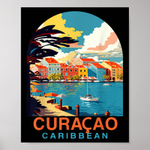 Curacao Reisen Sommerurlaub Curacao Karibik I Poster