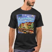Curacao Reiseplakat Klassischer T - Shirt (Vorderseite)