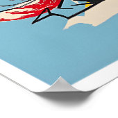 Curaçao-Reiseposter Karibikposter Druck Poster (Ecke)