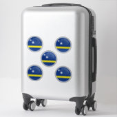 Curaçao Runde Icon Flagge Aufkleber (Koffer)