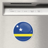 Curaçao Runde Icon Flagge Magnet (In Situ (Geschirrspüler))