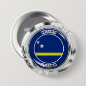 Curaçao RundEmblem Button (Vorne & Hinten)