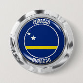 Curaçao RundEmblem Button (Vorderseite)