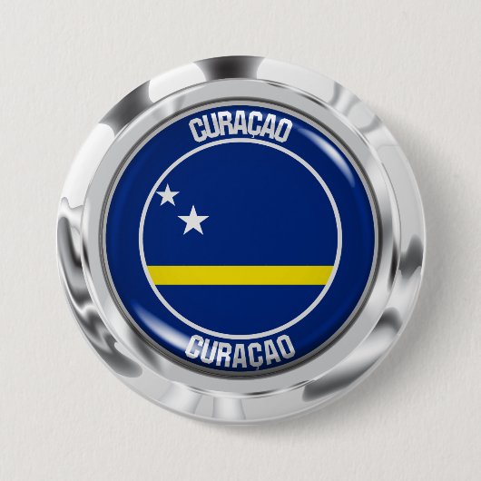 Curaçao RundEmblem Button (Vorderseite)