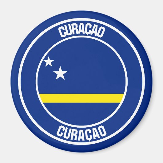 Curaçao RundEmblem Magnet (Vorne)