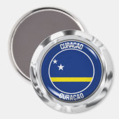 Curaçao RundEmblem Magnet (Vorderseite/Rückseite)