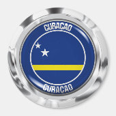 Curaçao RundEmblem Magnet (Vorne)