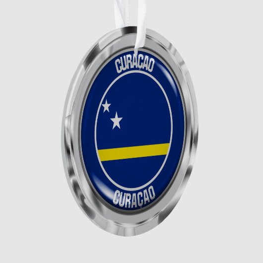 Curaçao RundEmblem Ornament (Vorderseite)
