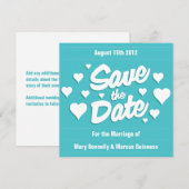 Curacao Save the Date Einladung (Vorne/Hinten)