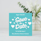 Curacao Save the Date Einladung (Stehend Vorderseite)