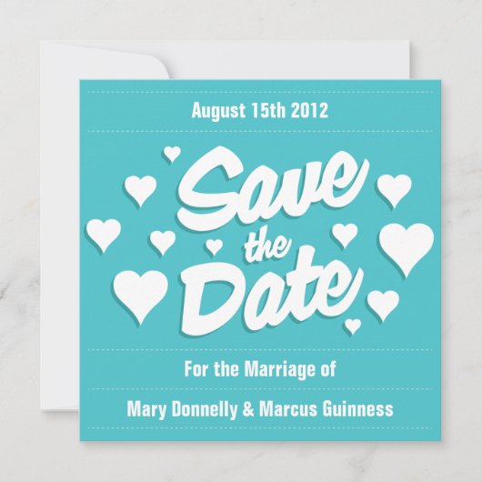 Curacao Save the Date Einladung (Vorderseite)