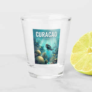 Curaçao Schnapsglas
