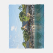 Curacao Sea Aquarium Beach Design Fleecedecke (Vorderseite)