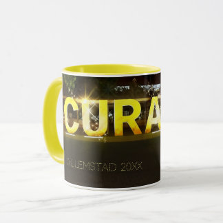 Curaçao Sign at at Night ohne Text Tasse