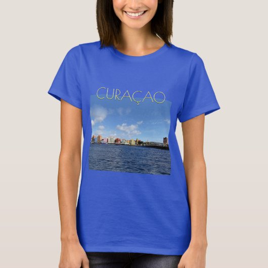 Curaçao Skyline mit/ohne Text (anpassbar) T-Shirt (Vorderseite)