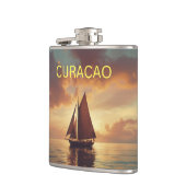 Curacao-Sonnenuntergang Flachmann (Links)