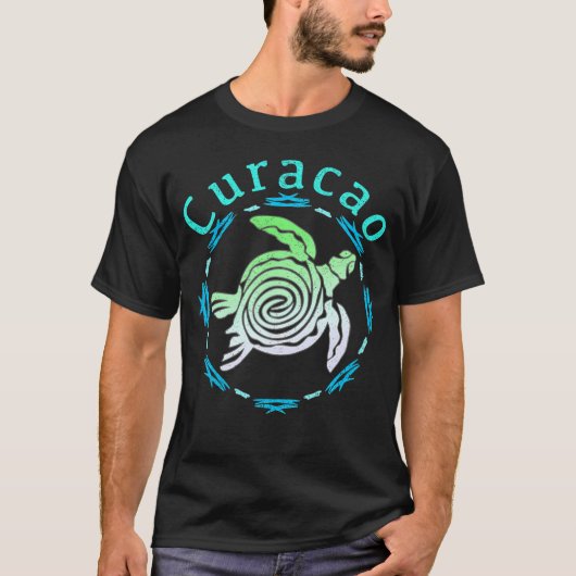 Curacao Tribal Turtle T-Shirt (Vorderseite)