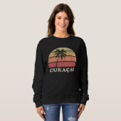 Curaçao Vintage 70s Retro Throwback Sweatshirt (Vorne ganz)