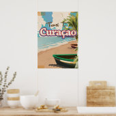 Curaçao Vintage Reise Poster Kunst. (Küche)