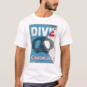 Curaçao Vintage Tauchmaske T-Shirt