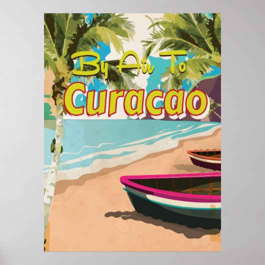 Curacao Vintage Travel Poster (Vorne)