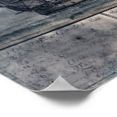 CuracaoPanoramakarte Curacao, Niederlande Poster (Ecke)