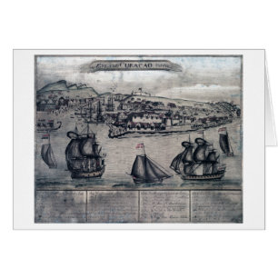 CuracaoPanoramic MapCuracao, die Niederlande