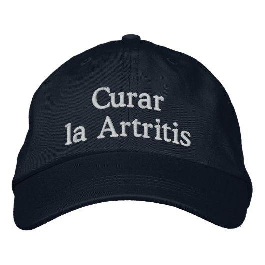 "Curar la Artritis" - Bordados Hat Bestickte Baseballkappe (Vorderseite)