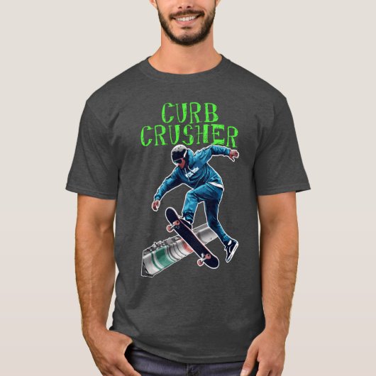Curb Crusher lustig T-Shirt (Vorderseite)