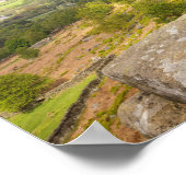 Curbar Edge in Derbyshire, das Peak District Foto Poster (Ecke)