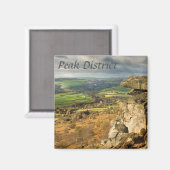 Curbar Edge View, Peak District Souvenir Foto Magnet (Vorderseite/Rückseite)