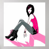 Curbside Pink - Poster (Vorne)