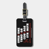 CURE...APS GEPÄCKANHÄNGER (Vorderseite vertikal)