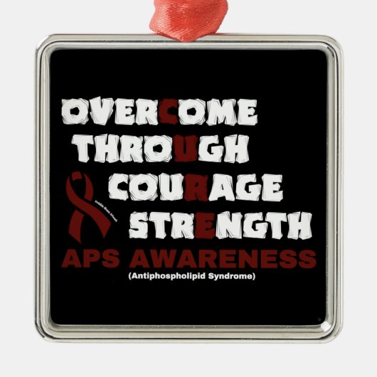 CURE...APS ORNAMENT AUS METALL (Vorne)