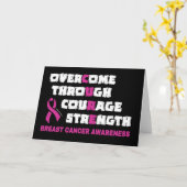 CURE...Brustkrebs Karte (Gelbe Blume)