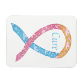Cure CDH Awareness Ribbon Art Custom Word Magnet (Horizontal)