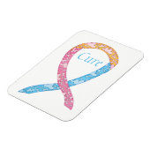 Cure CDH Awareness Ribbon Art Custom Word Magnet (Linke Seite)