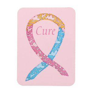Cure CDH Awareness Ribbon Art Custom Words Magnet