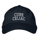 "Cure Celiac" - bestickter Hut (Vorderseite)