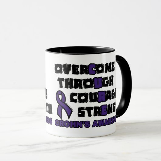 CURE...Crohn-Tasse Tasse (VorderseiteRechts)