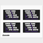 CURE.. Crohn's Rechteckiger Aufkleber (Blatt)