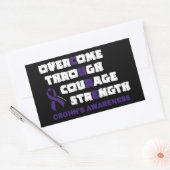 CURE.. Crohn's Rechteckiger Aufkleber (Umschlag)