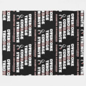 CURE...Diabetes Fleece Blanket (Vorderseite (Horizontal))