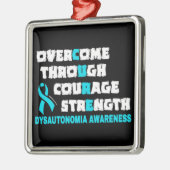 CURE...Dysautonomie Ornament Aus Metall (Links)